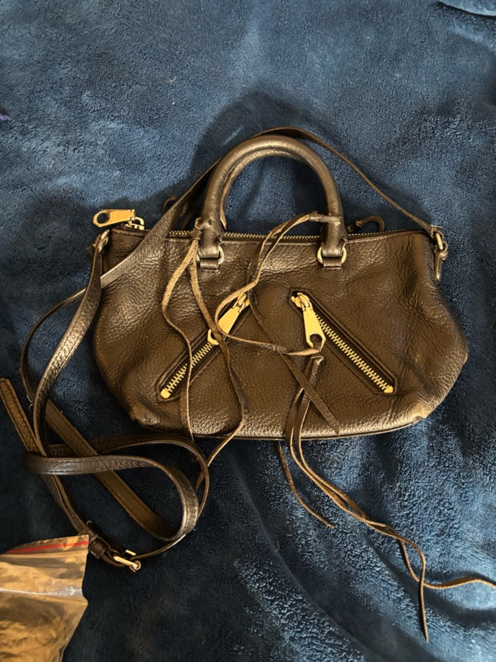 Rebecca Minkoff Micro Moto Leather Satchel